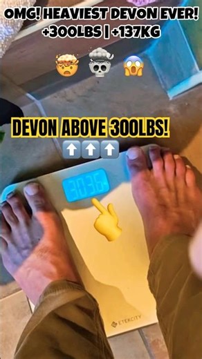 Heaviest Devon Larratt Ever! Over 300lbs +137KG! 😱 #devonlarratt #heavy #weightgain #armwrestling