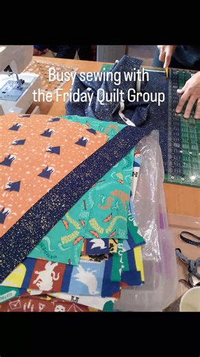 A new Harry Potter quilt is beginning. A simple design to show off the themed fabrics. Lynn is busy too, a project to re purpose embroidery medallions as well as a quick quilt top with the new fabrics! #sewing #york #stitching #embroidery #quilting #embroideryshop #sewingclass #fabricshop | The Viking Loom Ltd, York