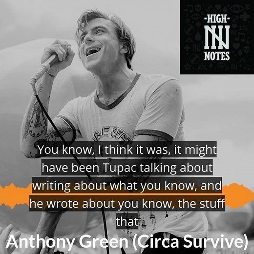 HIGH NOTES: Anthony Green (Circa Survive/Saosin) - "Songwriting" clip