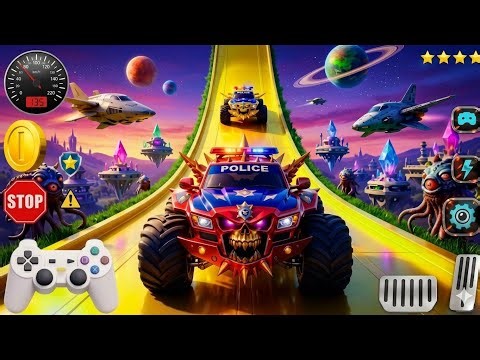 Monster Truck Stunt Master 🚗💨 Ultimate Android Gameplay | Crazy Mega Ramp Jumps