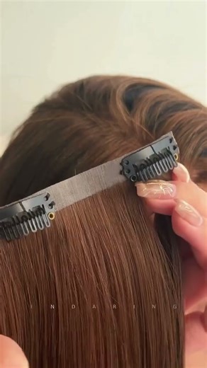 Invisible clip-ins are sit flat, which is exactly why they work so well on thin, fine hair #clipins