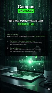 Hacking Courses - Beginners! #campusunlocked