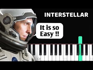 Interstellar - Main theme - EASY Piano tutorial