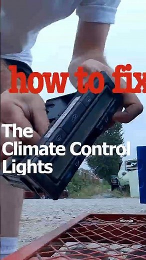 Fixing the Climate Control Lights on My Old CLK#CarRepair #DIY #MechanicLife #JunkyardFind #carfix