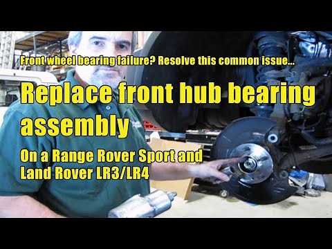 Hub Bearing Assembly Replacement for Land Rover LR3 2005 - 2009 (also on LR4 & Range Rover Sport)
