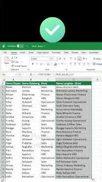 Gabung Data di Excel