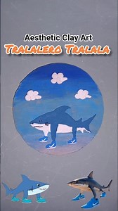 AESTHETIC CLAY ART "Tralalero Tralala"🦈 #shorts #viralshorts #clayart #tungtungtungsahur