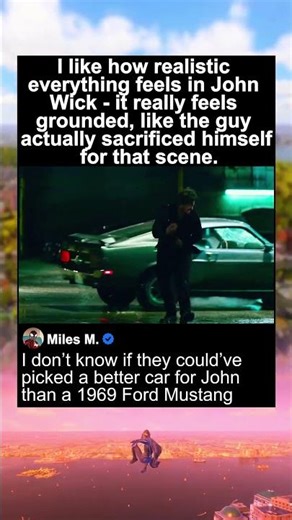 John Wick: Chapter 2 | John hit a guy with his car (2017)
