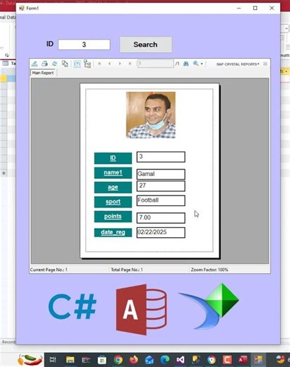 Display Database Images in Crystal Reports (C#)