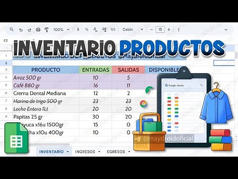 HOW TO CREATE A PRODUCT INVENTORY IN GOOGLE SHEETS / INPUTS, OUTPUTS, AND STOCK