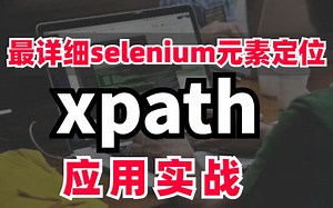 全B站最详细selenium元素定位与手写xpath应用实战