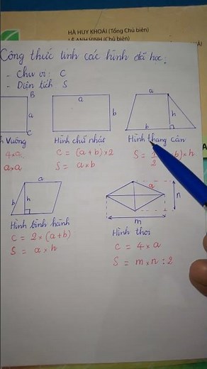 Tính chu vi - Diện tích - lớp 6.