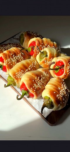 Pepper Buns Recipe — Stuffed Peppers with Ground Beef & Cheese