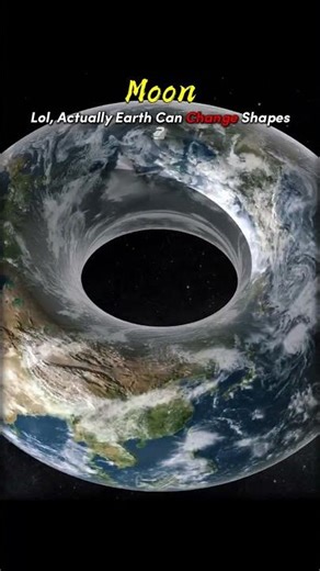 Real Shape Of Earth 💀🌎 #Space #Earth #Sun