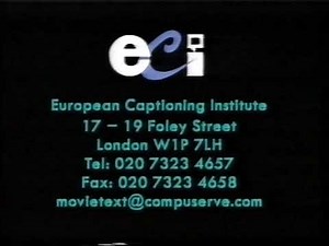 European Captioning Institute Information (2000)