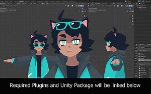 利用blender和u3d插件制作属于自己的虚拟主播Vtube模型