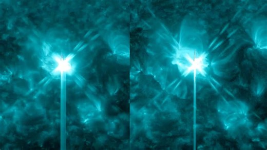 Sun erupts with powerful X1.6 and M4 solar flares