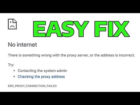 How To Fix ERR_PROXY_CONNECTION_FAILED There is No Internet Connection in Google Chrome