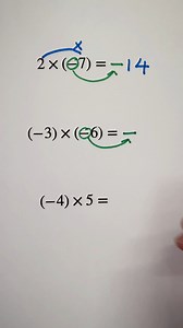 Multiplying Integers #integers #integer #reels | Fraction Tricks