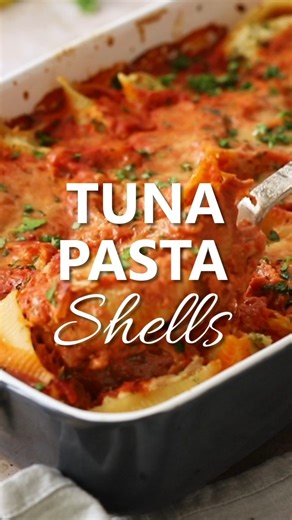 Baked Tuna Pasta Shells are the ultimate comfort food. The large...