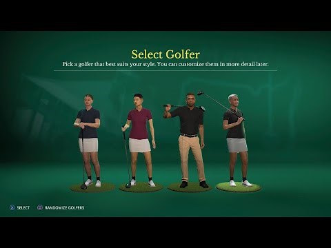 EA SPORTS PGA Tour - Create a Golfer
