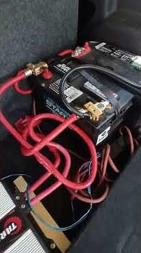 How to add a 2nd battery or more for your amplifier. #shorts #subwoofer #trending