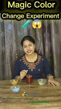 Magic Color Change Experiment😱🧪😱#scienceexperiment#science#youtubeshorts #viralvideo#trendingshorts