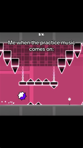 Practice music hurts my head #viralvideo #foryoupage #pratice #geometrydash #praticemode