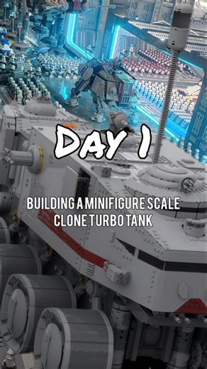 Clone Wars Customs on Instagram: "Day 1 of building a minifigure scale Clone Turbo Tank! #starwars #lego #clonewars #fyp #turbotank"
