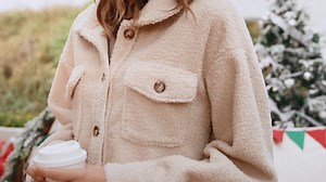 Watch Womens Sherpa Fleece Jackets Teddy Coats on Amazon Live