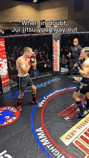 Works (mostly) everytime! •••••••••••••••••••••••••••• Heck of a comeback here and quite inspirational. Moral of the story? Never give up and Jiu Jitsu Saves lives! Follow for more MMA highlights! #combatnight #mma | Combat Night