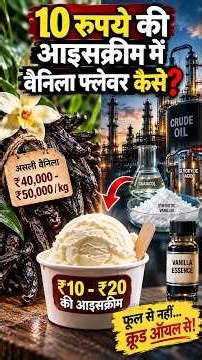 99% लोग नहीं जानते! ₹10 की आइसक्रीम में वैनिला फ्लेवर कैसे आता है? 😱
