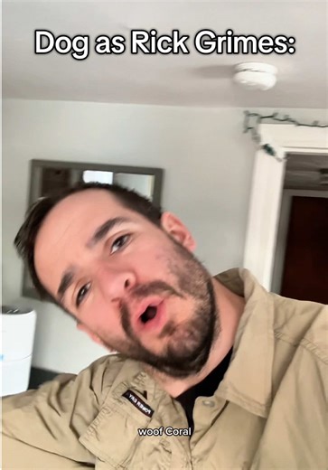 We can all woof together #thewalkingdead #rickgrimes #impression #dog #woof