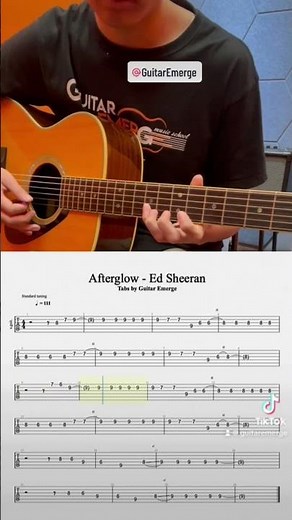 Ed Sheeran - Afterglow Tutorial with Tabs