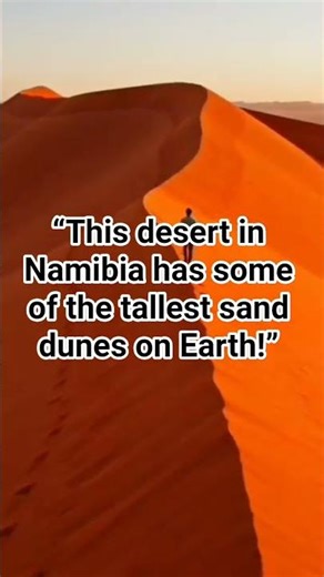 “These Giant Red Sand Dunes in Namibia Look Unreal 🌍 | Sossusvlei Desert #Shorts”