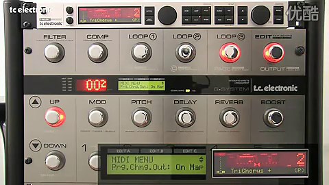 TC Electronic G-System MIDI通道设定