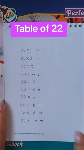 Easy Trick to Master the Table of 22