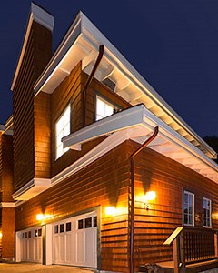 Fiber Cement Board Siding. Strong, durable, looks like real wood.