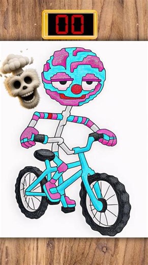 Pirulitoita Bicicleteira Drawing in 40 Sec #stealabrainrot