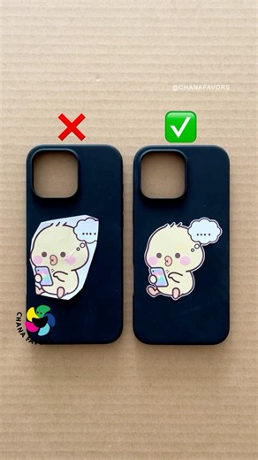Sticker Deco ✂️ Tap Tap Bibi 📱🐣 Messy vs. Perfect #chanafavors #PerfectCut #DIY