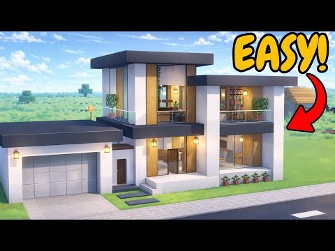 Minecraft Easy Withe Anime Style Morden Survival House Build (Tutorial 2026)#minecraft #tranding