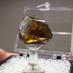 Sphalerite (Red Core) - 3874’ Level, ZCA Mine, Balmat, St. Lawrence County, New York, USA. Collected December 2018. Available, DM for inquiry/info. Beautiful, facet grade yellow Sphalerite (v. Cleiophane) from upstate New York. Very rare to find these crystals available, some of the finest quality Sphalerite in the country. | Great Northern Minerals