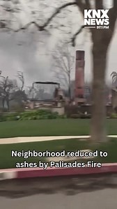 A neighborhood was reduced to ashes by the Palisades Fire. | KNX News 97.1 FM