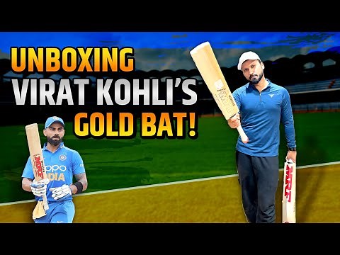 Unboxing Top 5 Virat Kohli's MRF Bats! | @SportsLaunchpad
