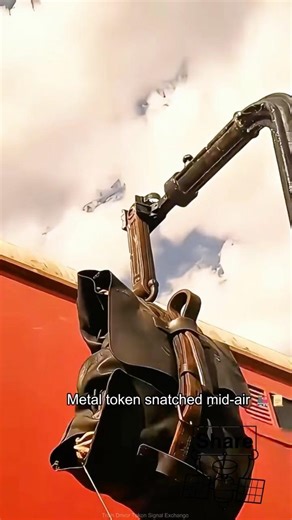 Train Driver Snatches Signal Token