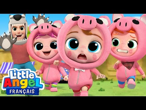 Les Trois Petits Cochons | Comptine avec Bébé Louis | Little Angel Français