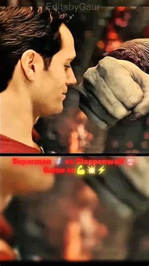 Superman Destroys Steppenwolf 💥 | Justice League Scene💪#dc #dccomics #superman #disney