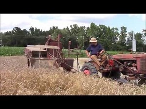 Al Jones and His 1950 McCormick 52R Combine in action