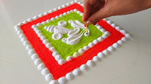 1.6K views · 39 reactions | very easy rangoli designs #Rangoli #radhikasaini #rangoliart #ganpati #ganpatirangoli | Rangoli Designs by Radhika | Facebook