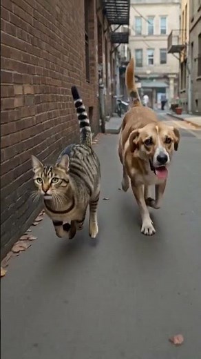 Why dogs chase cats? #dogs #cats #facts